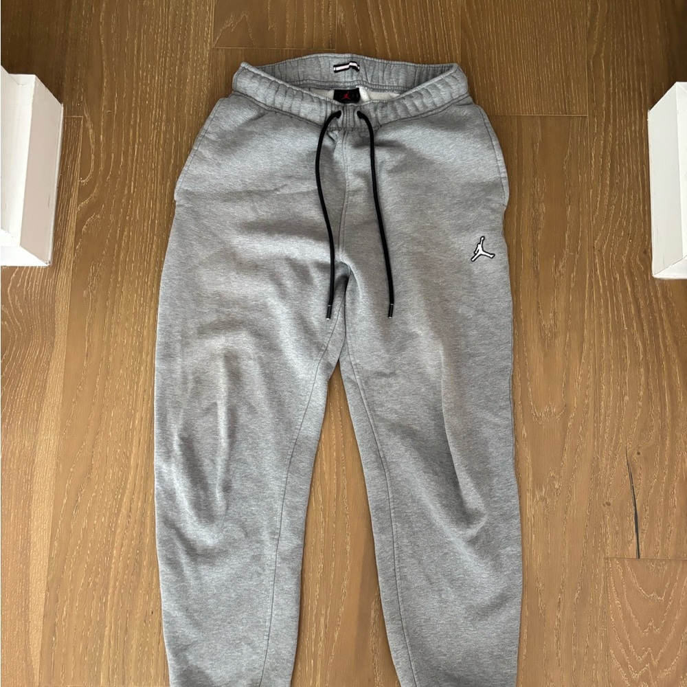 Jordan Gray Athletic Sweatpants with Tapered Ankle